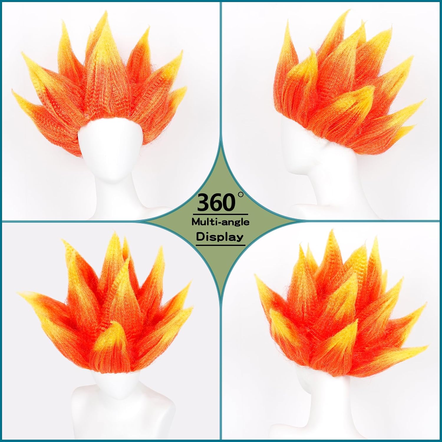 Peruka w odcieniu ombre pomara – Cosplay Flame Prop recenzja i cena
